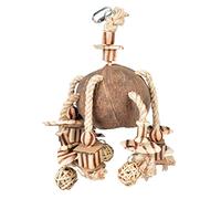 duvoplus, Coconut Jungle Pendentif Boules de saules & Blocs en Bois 35x20x15cm Couleur Bois, Oiseaux, Couleur Bois, Oiseaux