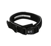 duvoplus, Collier avec Bandes de Couture réfléchissantes Ultimate Fit Comfy Fashion, Taille XL - 52-61 cm Granite Black, pour Chien, Matériaux Résistants à Séchage Rapide