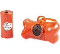 Duvoplus distributeur de sachets pour déchets canins os rouge