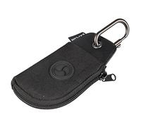 duvoplus, Distributeur de sacs ramasse-crottes Noir, Nylon solide et résistant aux intempéries, Mousqueton solide, Idéal pour des séances de dressage et des randonnées aventureuses, Facile à fixer
