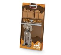 duvoplus, Dog Choc Peanutbutter 100 grammes, friandises pour Chien, Tablette de Chocolat, sans Sucre et sans Cacao, Délicieuse 'Barre de Chocolat' pour Votre Chien, Qualité supérieure européenne