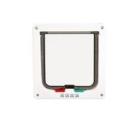 duvoplus DUVO PUERTA Gatos Blanca 4 POSICIONES (T-S 19 x 19.7 CM)