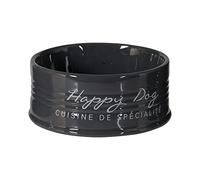 duvoplus, Gamelle Stone Happy 1000 ML - Ø18,5 Anthracite, Céramique émaillée de qualité, Résistant et Stable, pour Aliments humides, Aliments secs et de l'eau, Lavable au Lave-Vaisselle