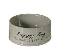 duvoplus, Gamelle Stone Happy 1000 ML - Ø18,5 Gris, Céramique émaillée de qualité, Résistant et Stable, pour Aliments humides, Aliments secs et de l'eau, Lavable au Lave-Vaisselle