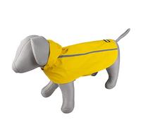 duvoplus, Imperméable pour Chien réfléchissant M, Coupe-Vent et étanche, avec Bandes réfléchissantes pour Une visibilité optimale, Easy fit avec Bandes Velcro, Imperméable 100% PU avec Capuchon