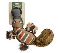 DUVOPLUS-Jouet pour chien coloris marron peluche ornithorynque Duvoplus Canvas - 34 x 21 x 6 cm