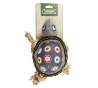 DUVOPLUS-Jouet pour chien coloris multicolore peluche tortue Duvoplus Canvas - 27 x 21 x 10 cm