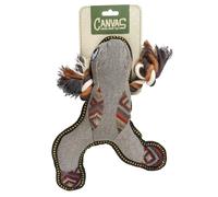 DUVOPLUS-Jouet pour chien peluche grenouille coloris gris Canvas - 30 x 27 cm
