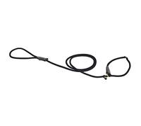 duvoplus, Laisse éducative/de Dressage en Nylon Solide et Souple avec sa Finition en Cuir Gamme EXPLOR Forest, Taille 170cm/8mm Noir, pour Chien, Idéal pour des promenades et expéditions aventureuses
