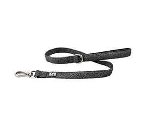 duvoplus, Laisse en Nylon Réflecting Gamme City NY, Taille XL 100cm/25mm Noir, pour Chien Actif, Utilisation Facile, Idéal pour Une Exploration Urbaine Durant la journée et en soirée