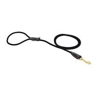 duvoplus, Laisse en Nylon Solide et Souple avec sa Finition en Cuir Gamme EXPLOR Forest, Taille 135cm/8mm Noir, pour Chien, Idéal pour des promenades et expéditions aventureuses