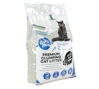 duvoplus Litière Agglomérante Chat Anti-Odeurs Blanche Charbon 12 kg | fresh & clean : bentonite blanche, absorption 320 %, sans poussière à 99,5 %, contact doux pour pattes sensibles