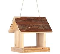 duvoplus, Oiseaux de Ciel mangeoire Bois d'écorce Texas 17x19x18,5cm Couleur Bois, Oiseaux, Couleur Bois, Oiseaux