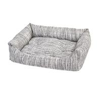 Duvoplus, Panier Doux avec Coussin épais pour Chien Cliff 85x70x20cm Gris, Coussin rembourré, Larges rebords Confortables, Coussin Amovible, Lavable à 30°C, Design élégant