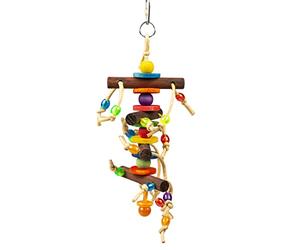 duvoplus, Pendentif coloré - Blocs en Bois & Jouets 28x10,2x6cm Multicolore, Oiseaux, Multicolore, Oiseaux