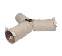 duvoplus Tunnel de Jeu Labyrinthe Cozette 25x25x85cm Beige