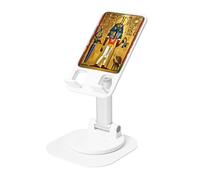 DUWAA Ancient Egypt Tribe Series Print Support de téléphone portable rotatif à 360 °, support de téléphone portable pliable