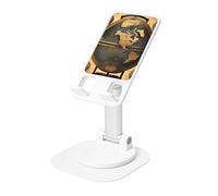 DUWAA Ancient World Globe Print Support de téléphone portable rotatif à 360 °, support de téléphone portable réglable, support de téléphone portable pliable