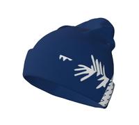 DUWAA Bonnet tricoté pour adulte imprimé drapeau de la Caroline du Sud, bonnet extensible confortable, chapeau d'hiver en polyester doux, design unisexe pour l'extérieur, noir