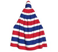 DUWAA Cape à capuche avec drapeau du Costa Rica - Unisexe - Cape médiévale de magicien - Cape Renaissance - Costume d'Halloween et cosplay