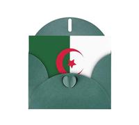 DUWAA Cartes de vœux avec drapeau de l'Algérie pour les clients et les employés adultes 10,2 x 15,2 cm