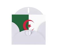 DUWAA Cartes de vœux avec drapeau de l'Algérie pour les clients et les employés adultes 10,2 x 15,2 cm