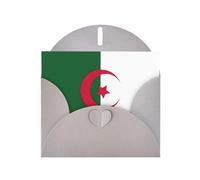 DUWAA Cartes de vœux avec drapeau de l'Algérie pour les clients et les employés adultes 10,2 x 15,2 cm