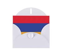 DUWAA Cartes de vœux avec drapeau de l'Arménie pour les clients et les employés adultes 10,2 x 15,2 cm