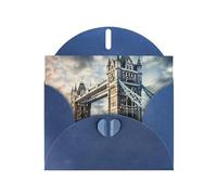 DUWAA Cartes de vœux historiques avec impression du pont de Londres pour les clients et les employés adultes, 10,2 x 15,2 cm