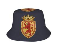 DUWAA Chapeau bob avec blason du lion royal sur bouclier, pliable pour l'été, les voyages, la plage, l'extérieur, chapeau à large bord pour homme et femme