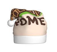 DUWAA Chapeaux de fête de Noël en peluche douce avec imprimé arbre du Colisée de Rome - Gorros De Navidad Adultos, pour le Nouvel An