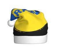 DUWAA Chapeaux de fête de Noël en peluche douce avec imprimé Ukraine, chapeau de vacances, Gorros De Navidad Adultos, pour fête du Nouvel An