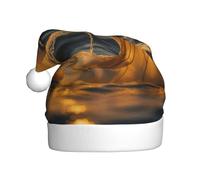 DUWAA Chapeaux de Noël avec imprimé queue de sirène pour adulte, chapeau de Père Noël unisexe, chapeau de Noël confortable pour fête du Nouvel An