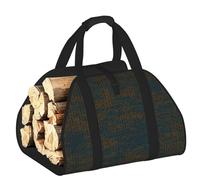 DUWAA Code de programmation 1 imprimé pour bois de chauffage, sac en toile pour bois de chauffage, porte-bûches robuste, accessoires de poêle à bois