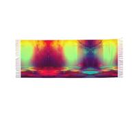 DUWAA Écharpe de rêve avec impression colorée en cachemire pour femme - Cadeau d'hiver - Châles et écharpes pashmina