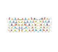 DUWAA Écharpe en cachemire imprimé alphabet animal pour femme - Cadeau d'hiver - Châles pashmina et écharpe d'hiver