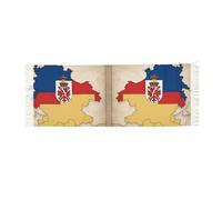 DUWAA Écharpe Map03 imprimé drapeau de Thuringe au toucher cachemire pour femmes écharpes cadeau d'hiver châles et écharpes pashmina écharpe d'hiver