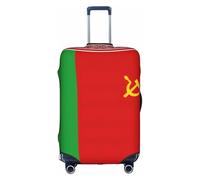 DUWAA Housse de protection élastique pour valise de 45,7 à 81,3 cm avec drapeau de la Biélorussie, blanc, Medium