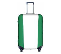 DUWAA Housse de protection élastique pour valise de 45,7 à 81,3 cm Motif drapeau du Nigeria, blanc, Medium