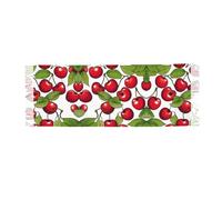 DUWAA Jolie écharpe rouge cerise 3 imprimé cachemire pour femme écharpes cadeau d'hiver châles et écharpes pashmina écharpe d'hiver