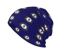 DUWAA Kentucky State Flag Print Bonnet chaud tricoté souple pour homme et femme Unisexe Noir