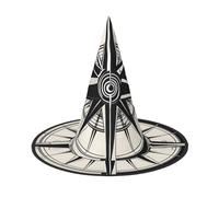 DUWAA Law of the Compass Navigation 1 Print Witch Hat Wizard Hat Cosplay Accessories For Halloween Costume Party Mascarade Carnavals - 3 pcs