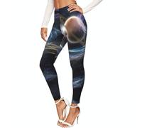 DUWAA Legging de sport imprimé ciel étoilé Pantalon de yoga respirant pour voyage