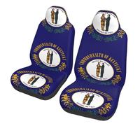 DUWAA Lot de 2 housses de siège intérieures antidérapantes pour sièges avant, compatibles avec la plupart des SUV, camions, berlines - Imprimé drapeau de l'État du Kentucky