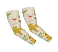 DUWAA Manchons de bras de refroidissement imprimés de symboles de la culture européenne pour hommes et femmes, manchon de protection solaire UV, pour sports de plein air