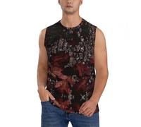 DUWAA Outfitter Tuff T-shirt d'été sans manches imprimé camouflage graphique respirant pour homme, Noir , 3XL