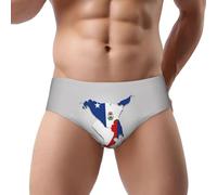 DUWAA Panama Flag Map 02 Slip pour homme avec poche contour respirant, Noir , S