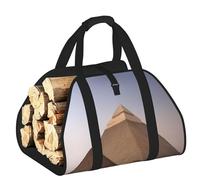 DUWAA Pyramides d'Égypte Sac de rangement imprimé pour brûleur à bûches Sac à outils robuste pour intérieur ou extérieur