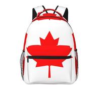 DUWAA Sac à bandoulière imprimé drapeau canadien avec 1 grande, 1 poche avant et 2 poches latérales, sac à dos résistant à l'eau pour adultes