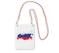 DUWAA Sac à bandoulière imprimé drapeau russe pour femme, sac à bandoulière, mini sac de voyage, sac de sport, téléphone portable, rose, Taille unique